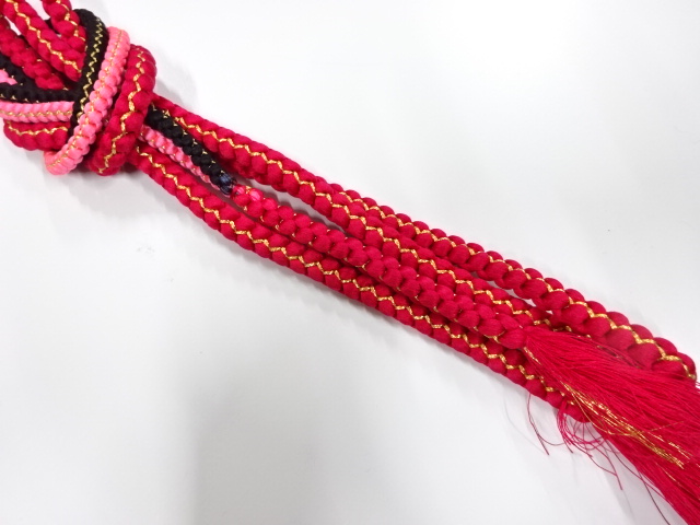 正絹　手組帯締め